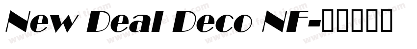 New Deal Deco NF字体转换